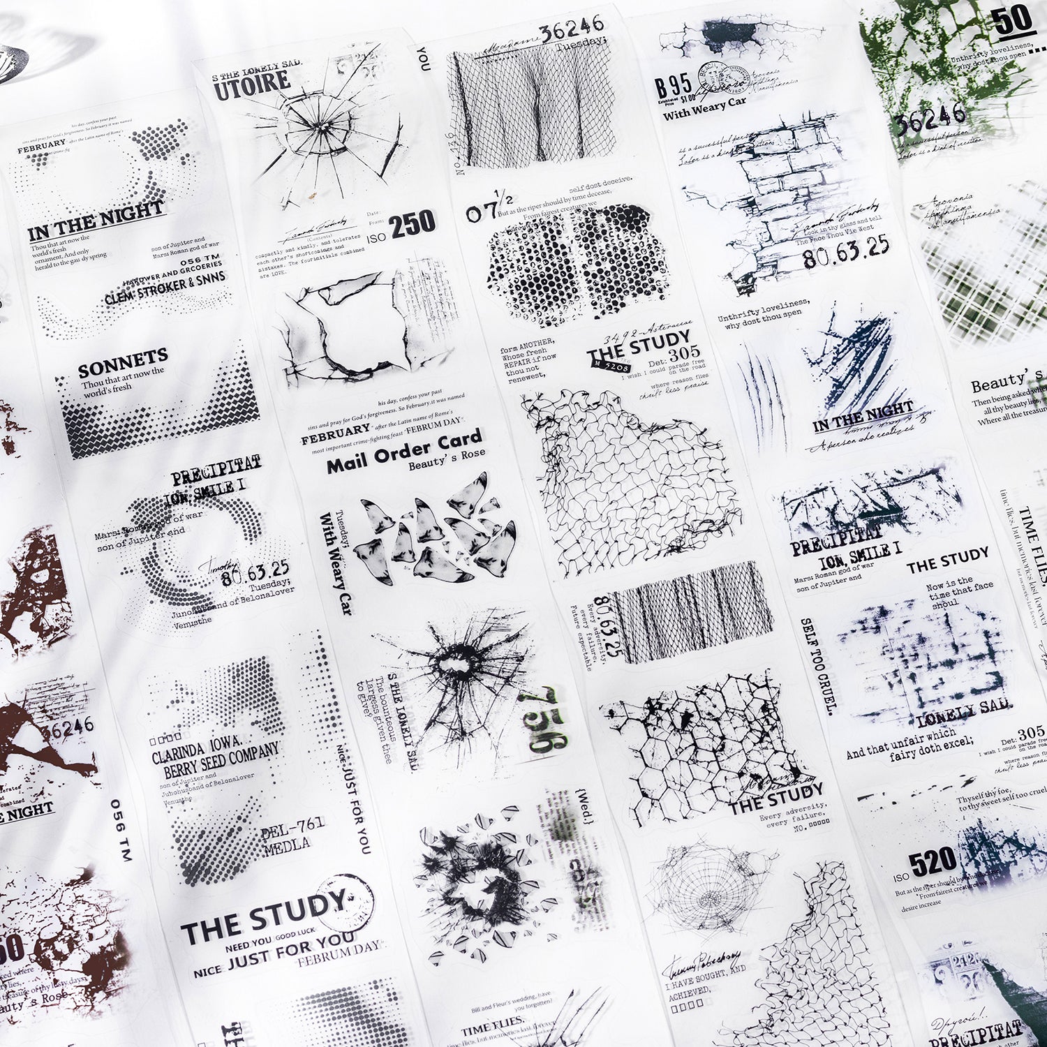 0823 Vintage PET tape *pre-cut -6.5cm*2m