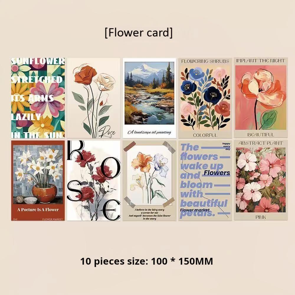 0527 Flower Postcard 10pcs