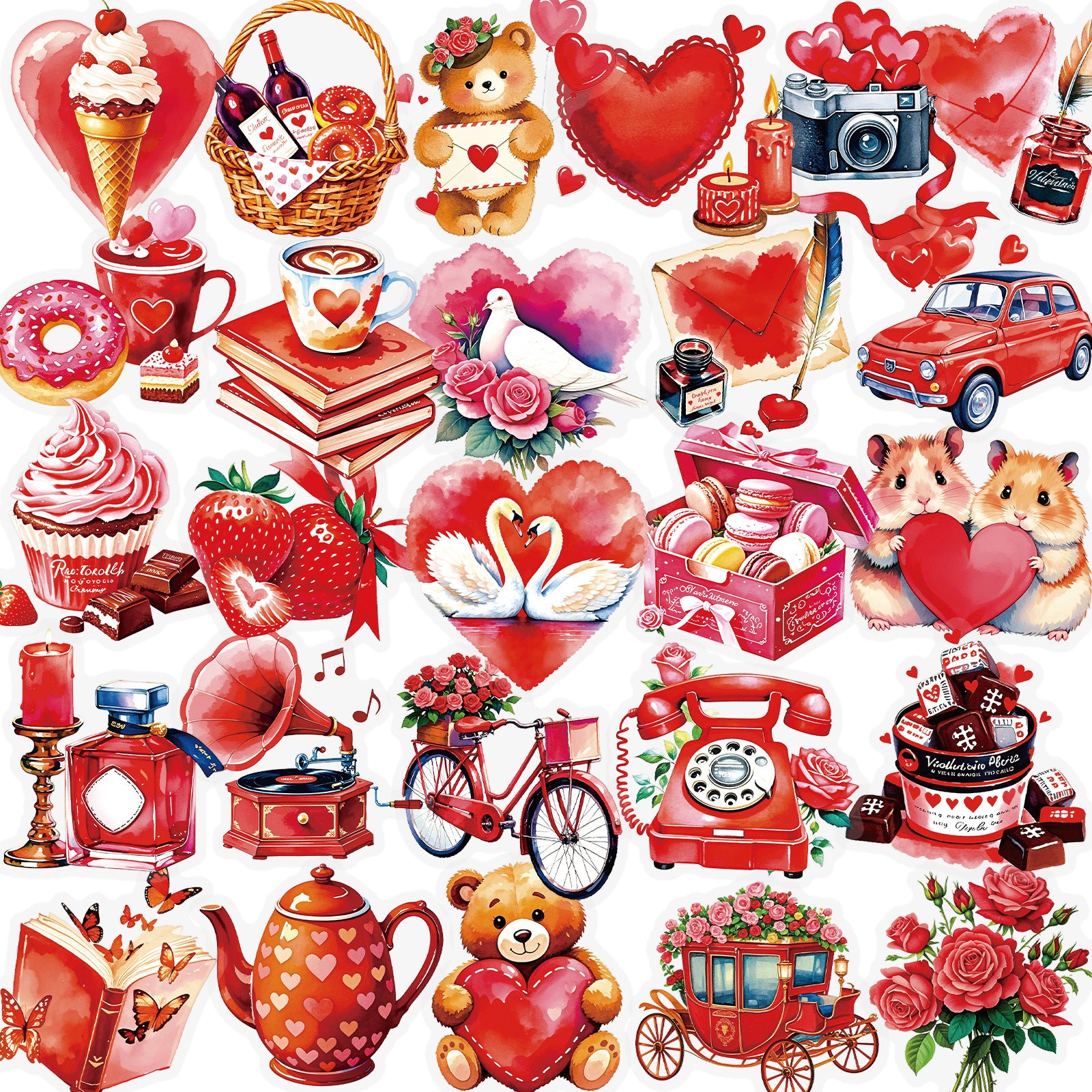 0923 56 Romantic confession PET sticker
