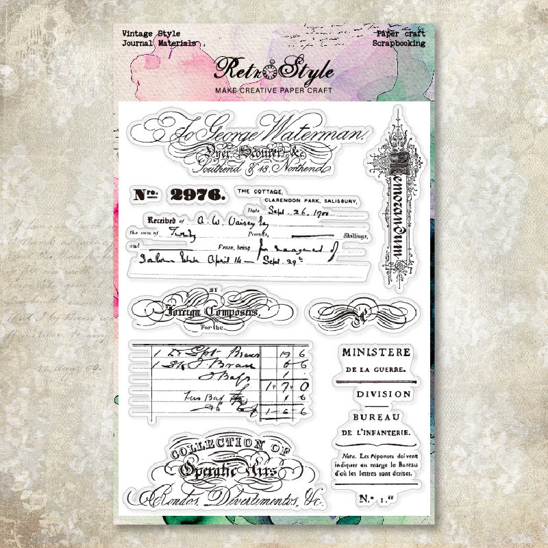 1203 Vintage Clear Stamp 15cm*20cm