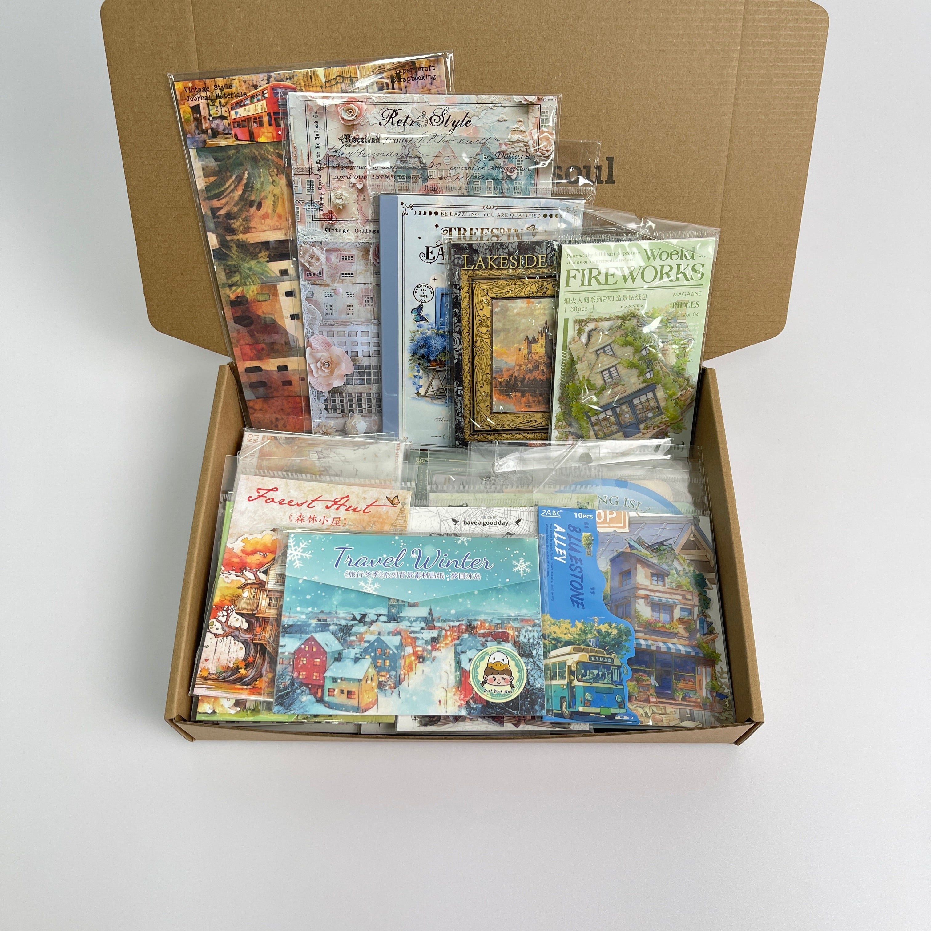 0805 B65 Scenery journaling supplies mixed bundle