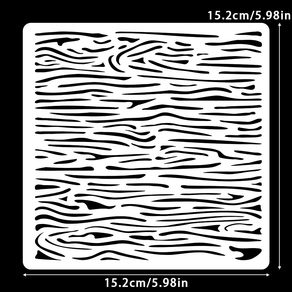 0712 Wood grain stencil 15.2CM*15.2CM