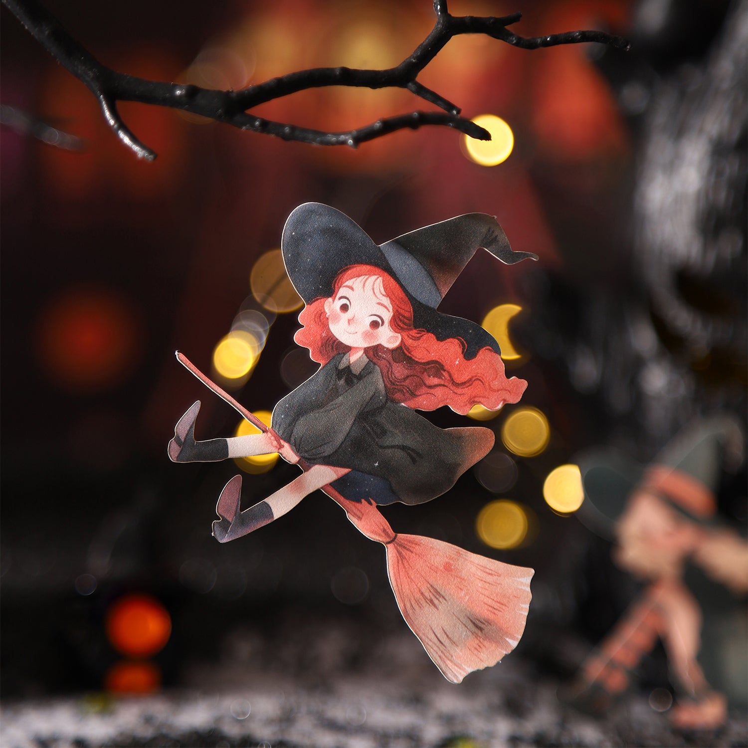 0807 Little witch Solid Sticker -15Pcs each pack
