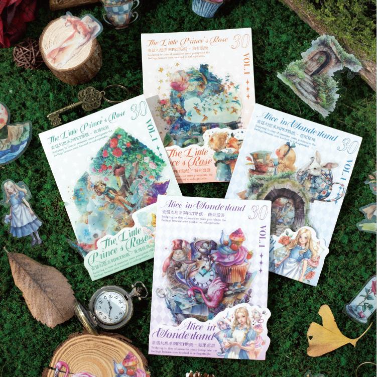 0220 Fairy Tale Fantasy Series stickers -30Pcs each pack