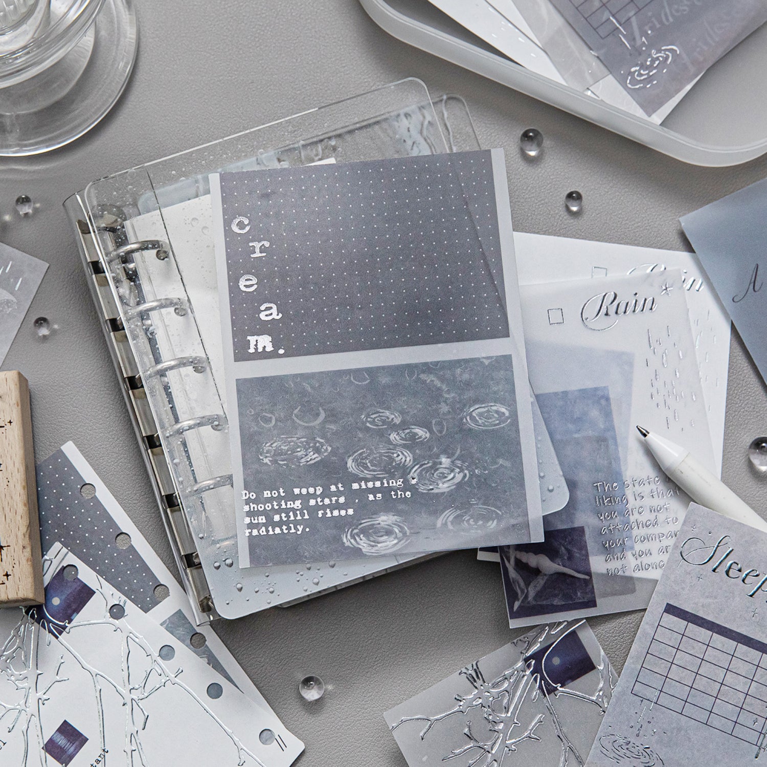 260123 The Realm of plain shadows Solid paper -10Pcs each pack