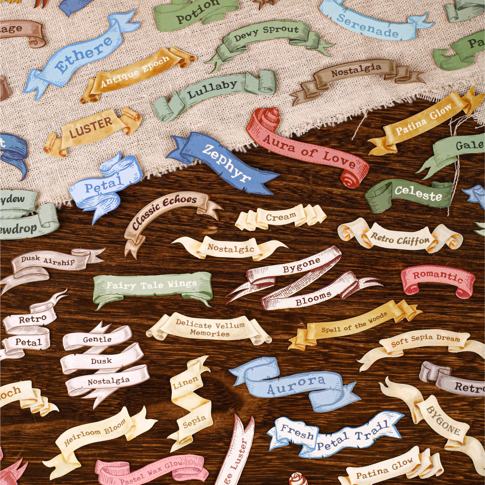 1231 Scroll sticker -15Pcs each pack