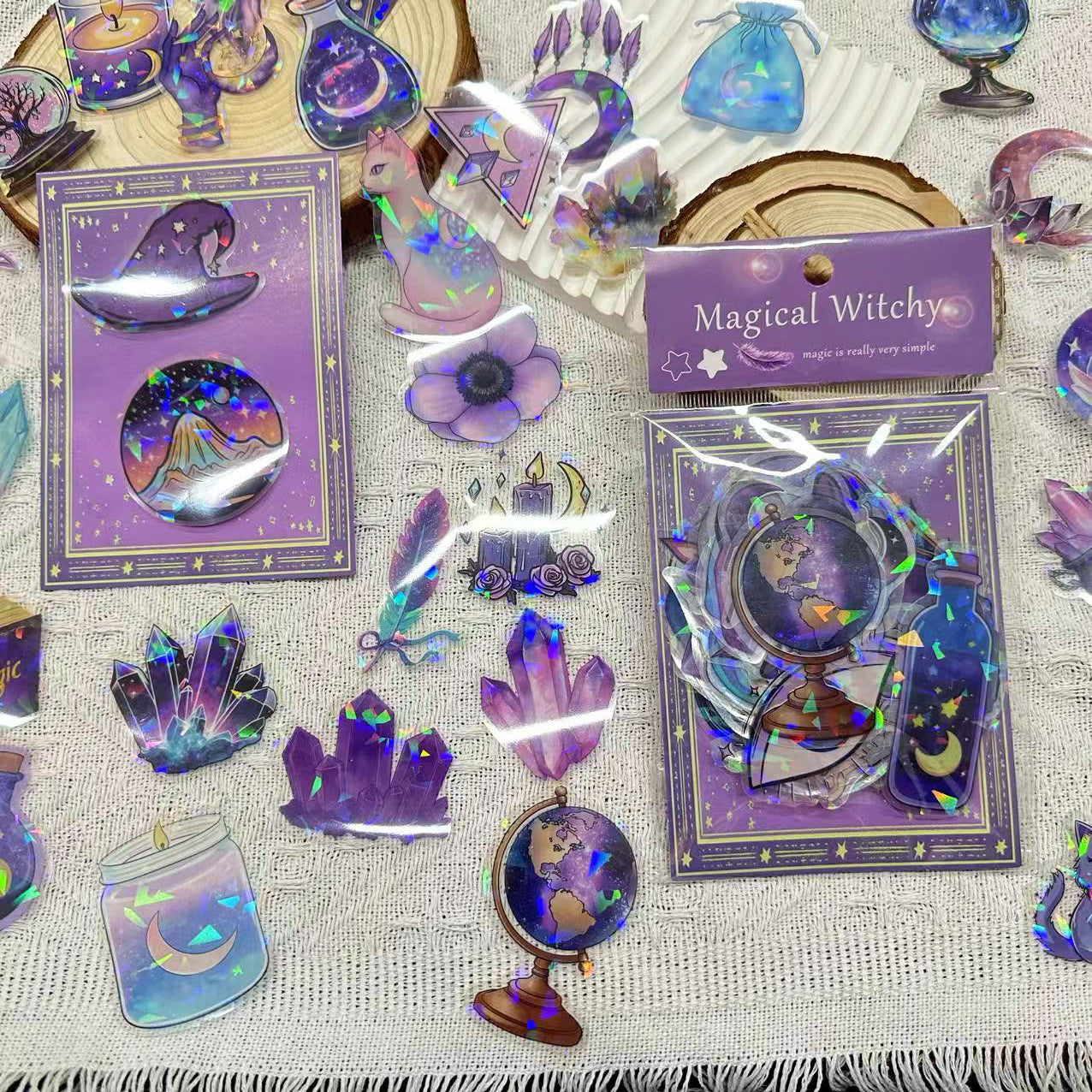 0531 Magical witchy PET Sticker -50Pcs each pack
