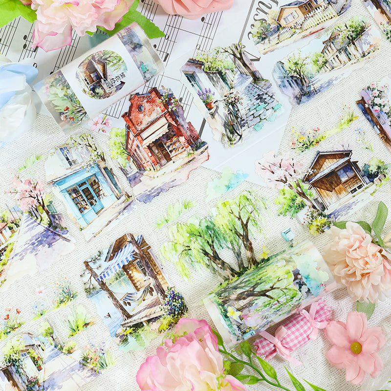 260113 T-492 A Tapestry of Blooming Flowers Tape -8cm*2m