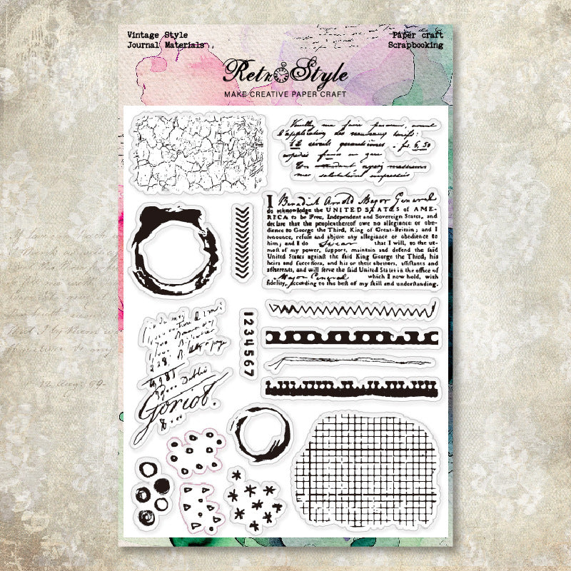 1203 Vintage Clear Stamp 15cm*20cm