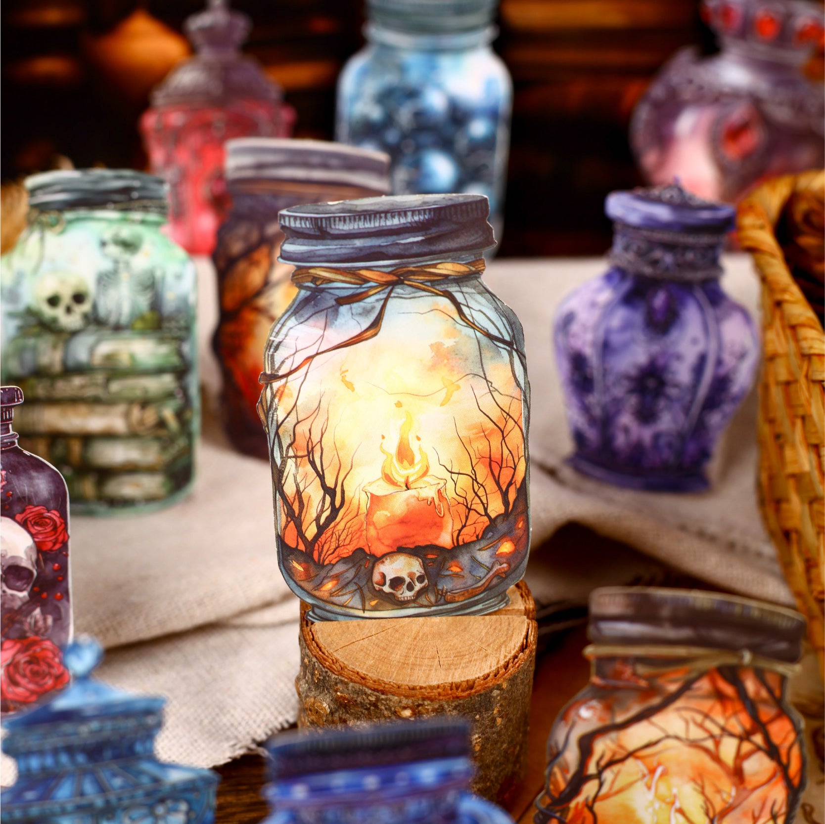 1119 Magic bottle sticker -8Pcs each pack