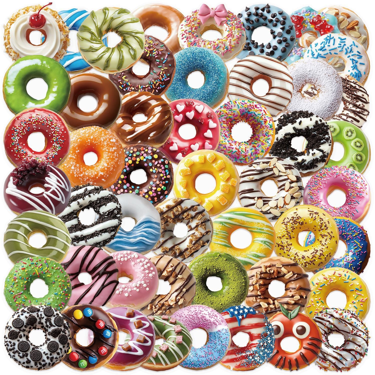 0628 50 Donut PET sticker