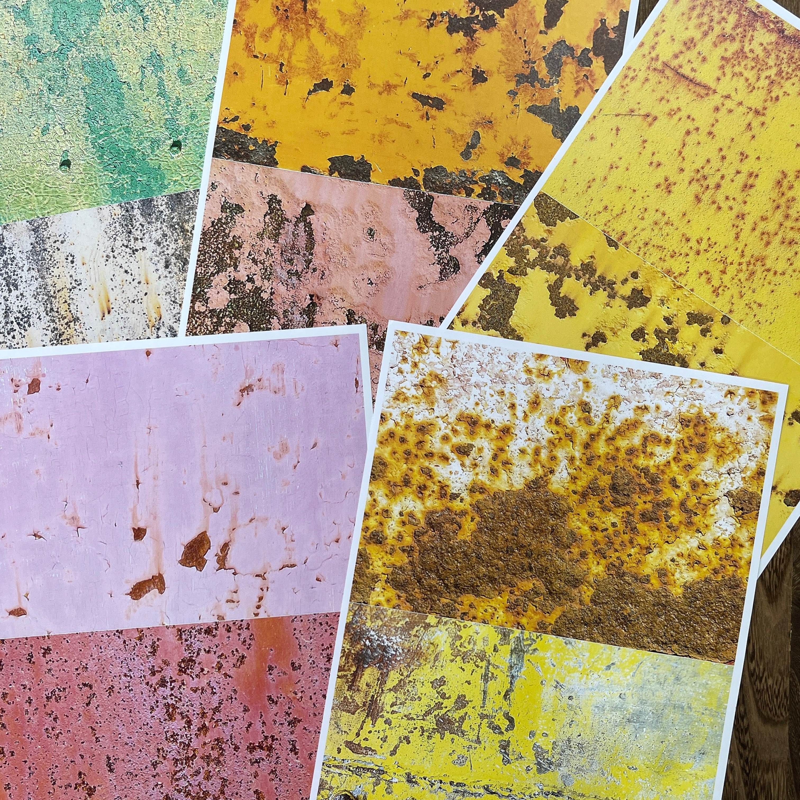 0821 A4 size Rust Style Paper 5 pcs
