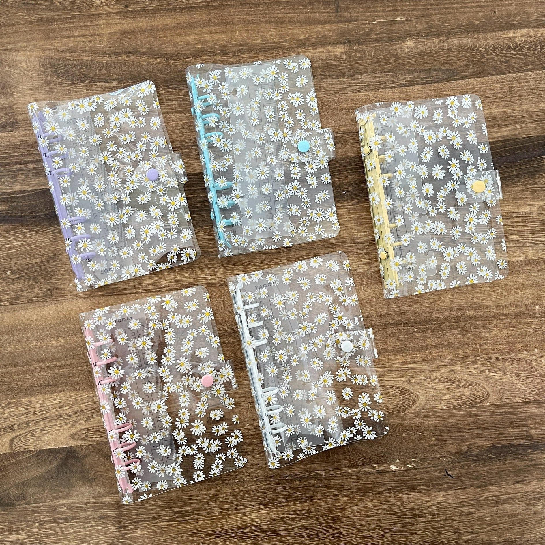 260110 A6 Clear daisy binder journal *Not include inner pages