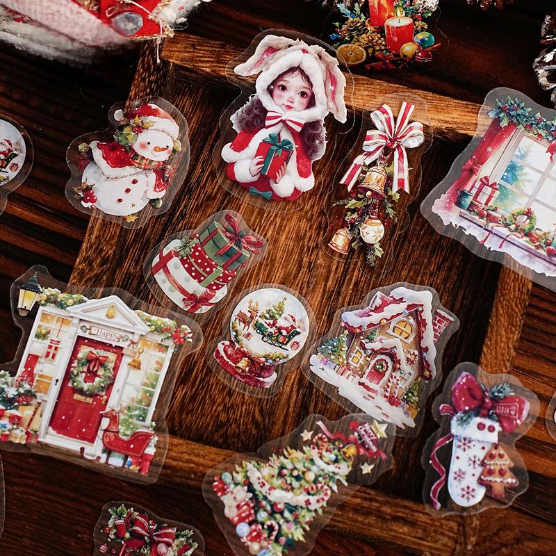1023 Christmas PET sticker -15Pcs each pack