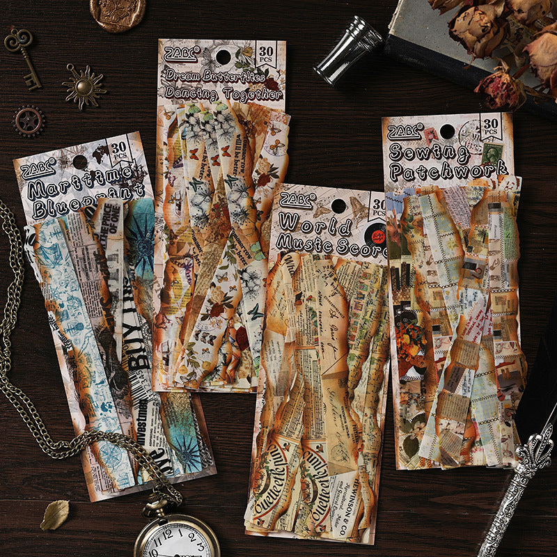 0305 Daily manuscript Series Stickers -30Pcs each pack
