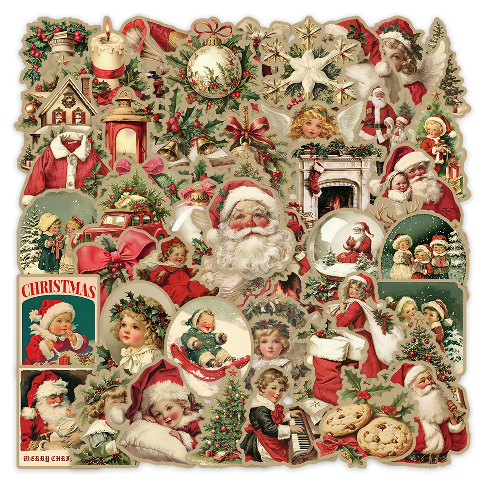 1016 50 Vintage christmas sticker