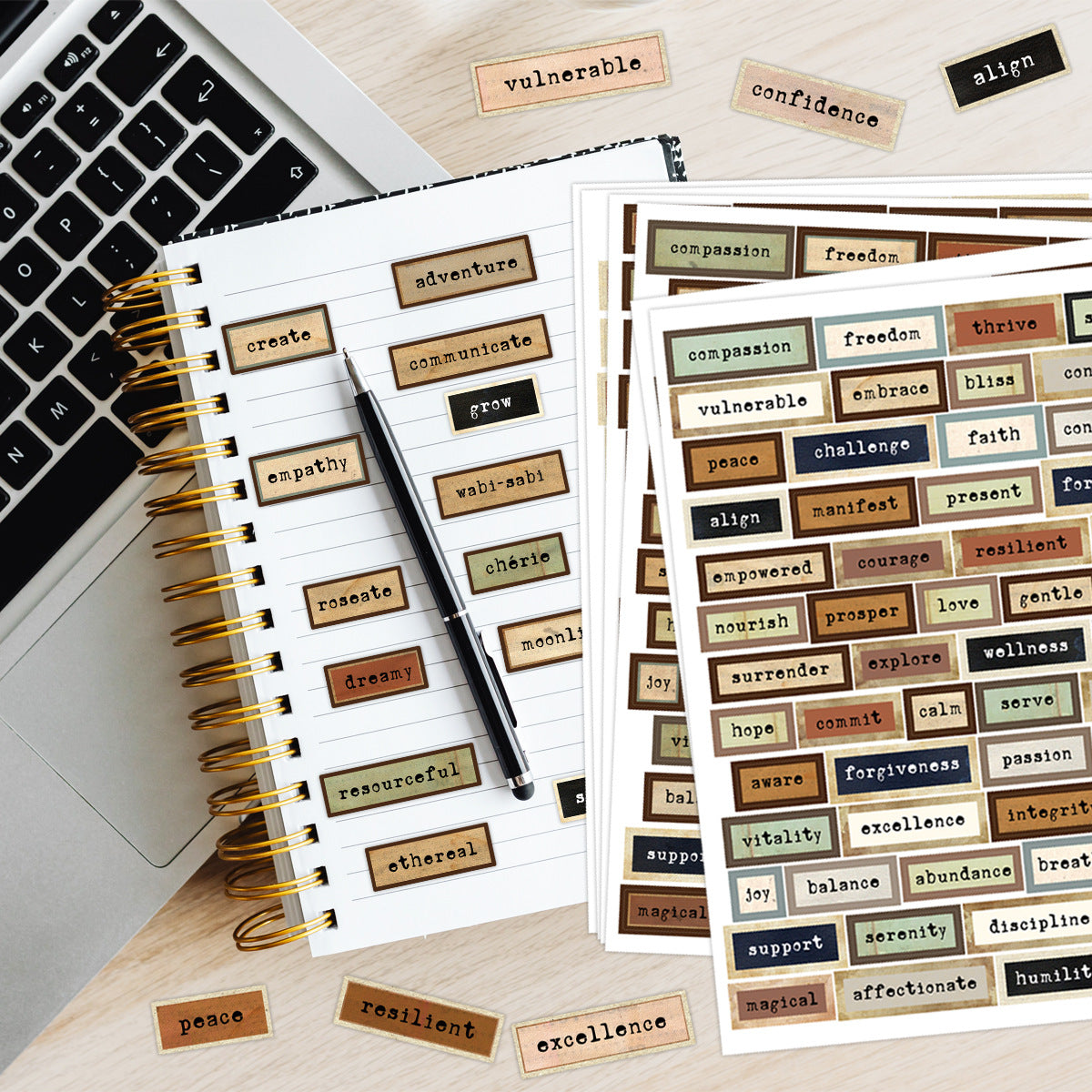 0410 Small Talk Stickers -6Pcs each pack