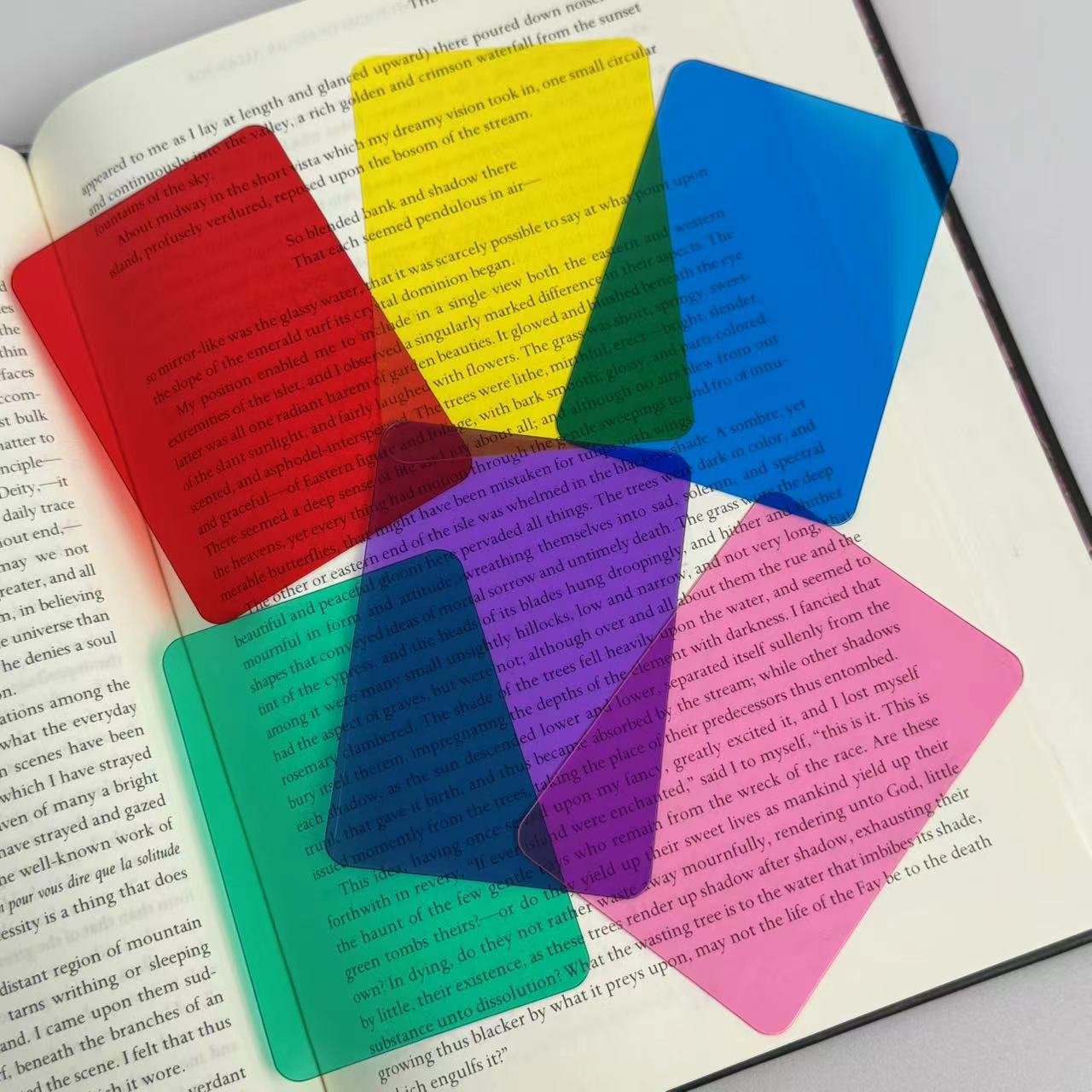 0617 Colored clear ATC cards 1 pack of 20 pcs