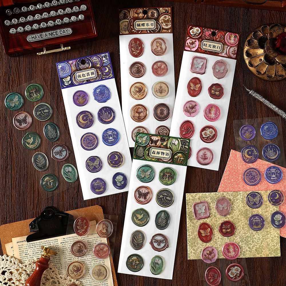 0505 Fire Paint Seal Series PVC Sticker -1Pcs each pack