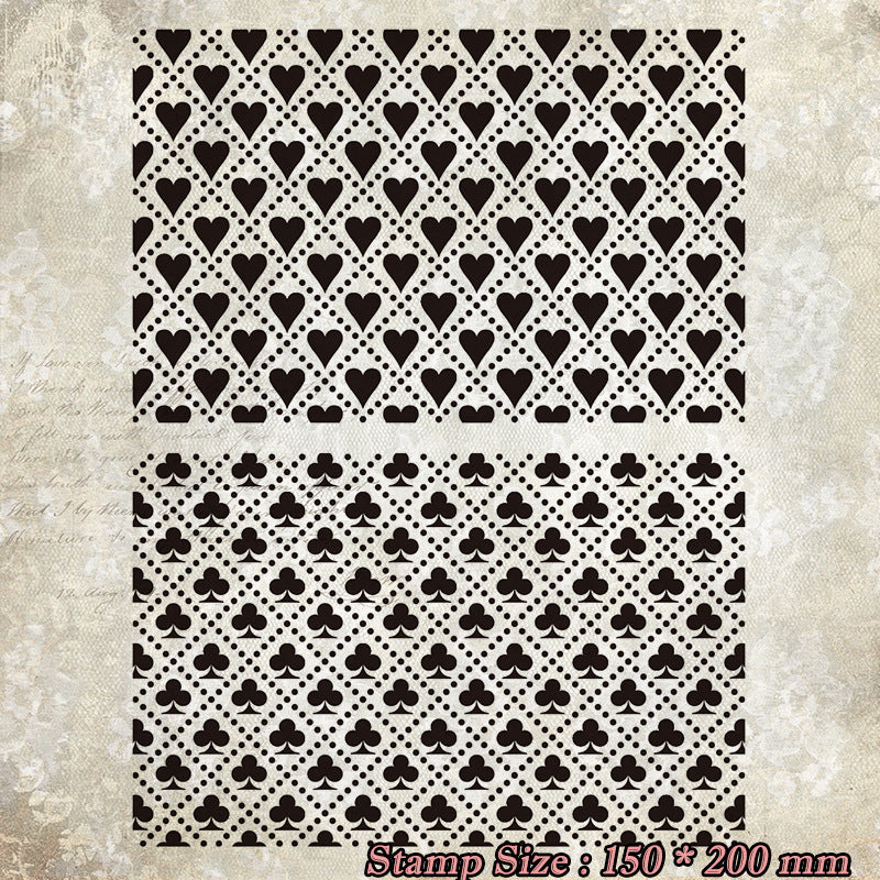 0510 Alice in wonderland background Clear Stamp
