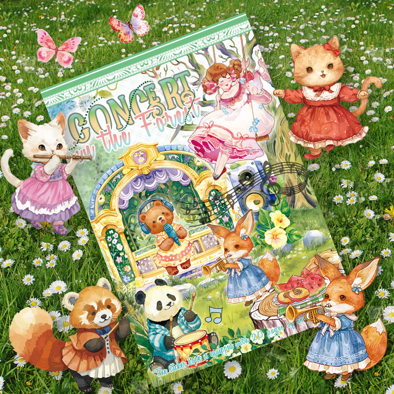 S-573- Concert in the forest Sticker Book -20Pcs each pack