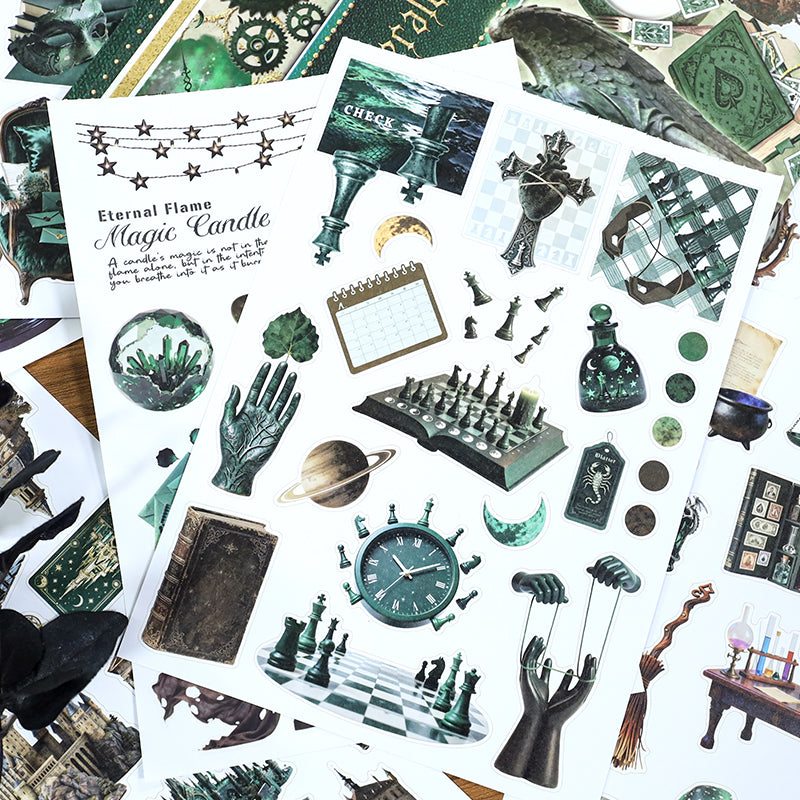 260110 S-1591 Emerald Spell Sticker Book -20Pcs each pack