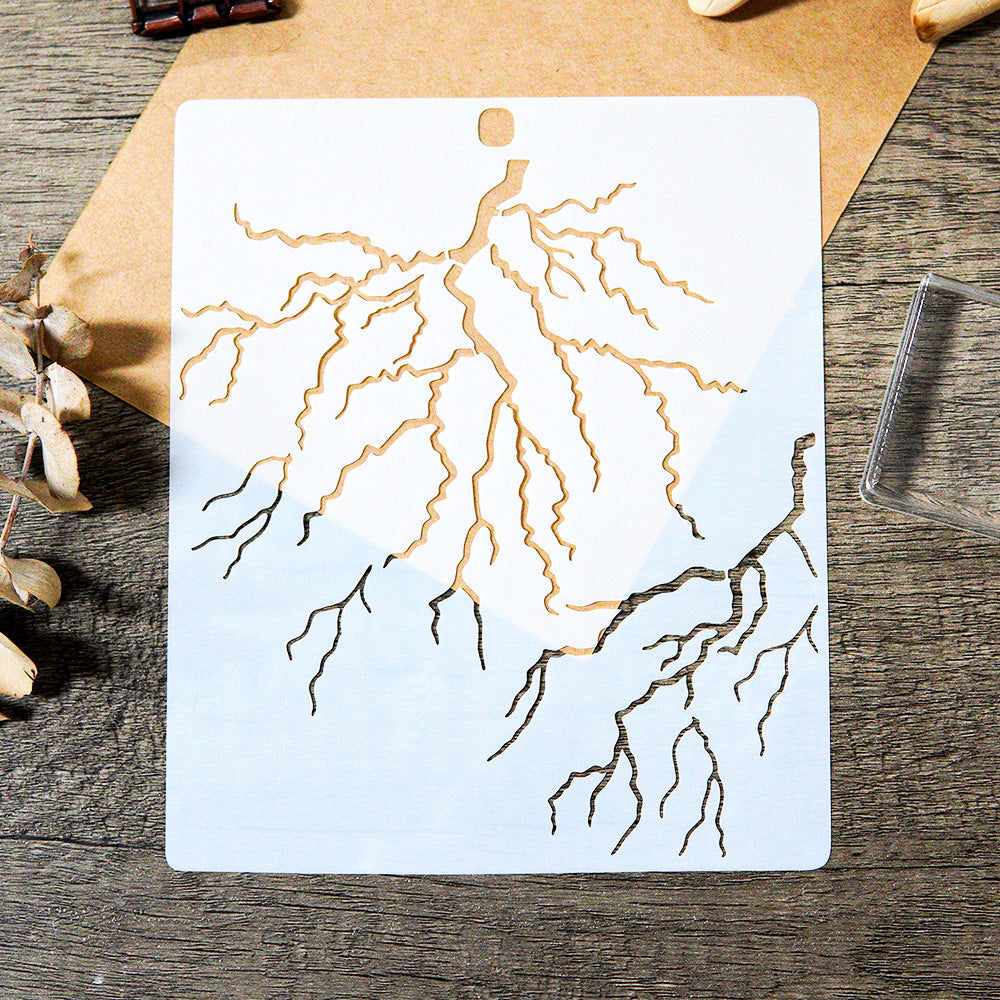 0727 Branch pattern stencil 17.5CM*14.5CM
