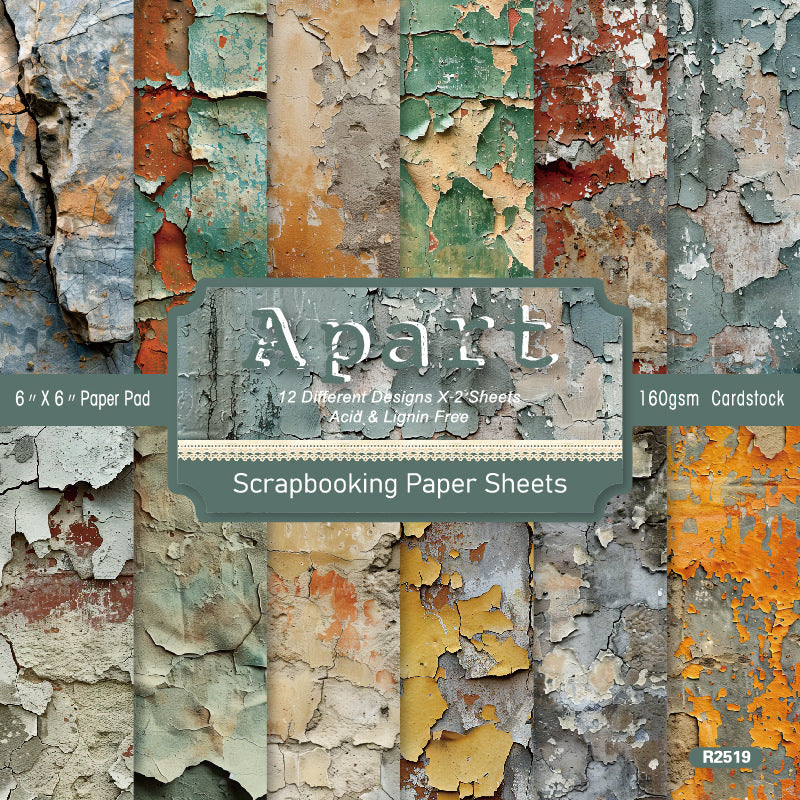 0415 Apart background paper R2519 -24Pcs each pack