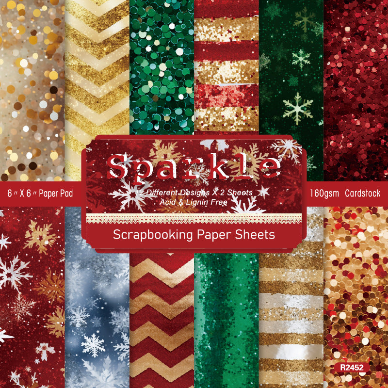 1004 Sparkle background paper R2452 -24Pcs each pack