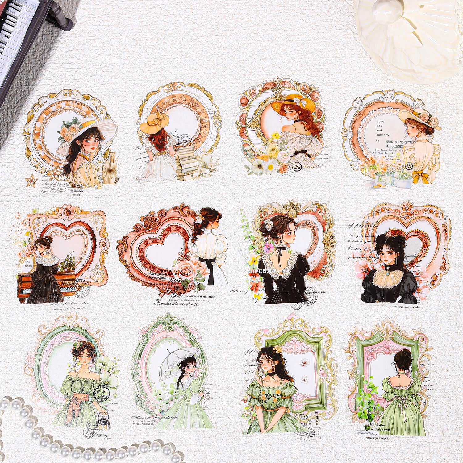 0331 Starlight diary Series PET Sticker -10Pcs each pack