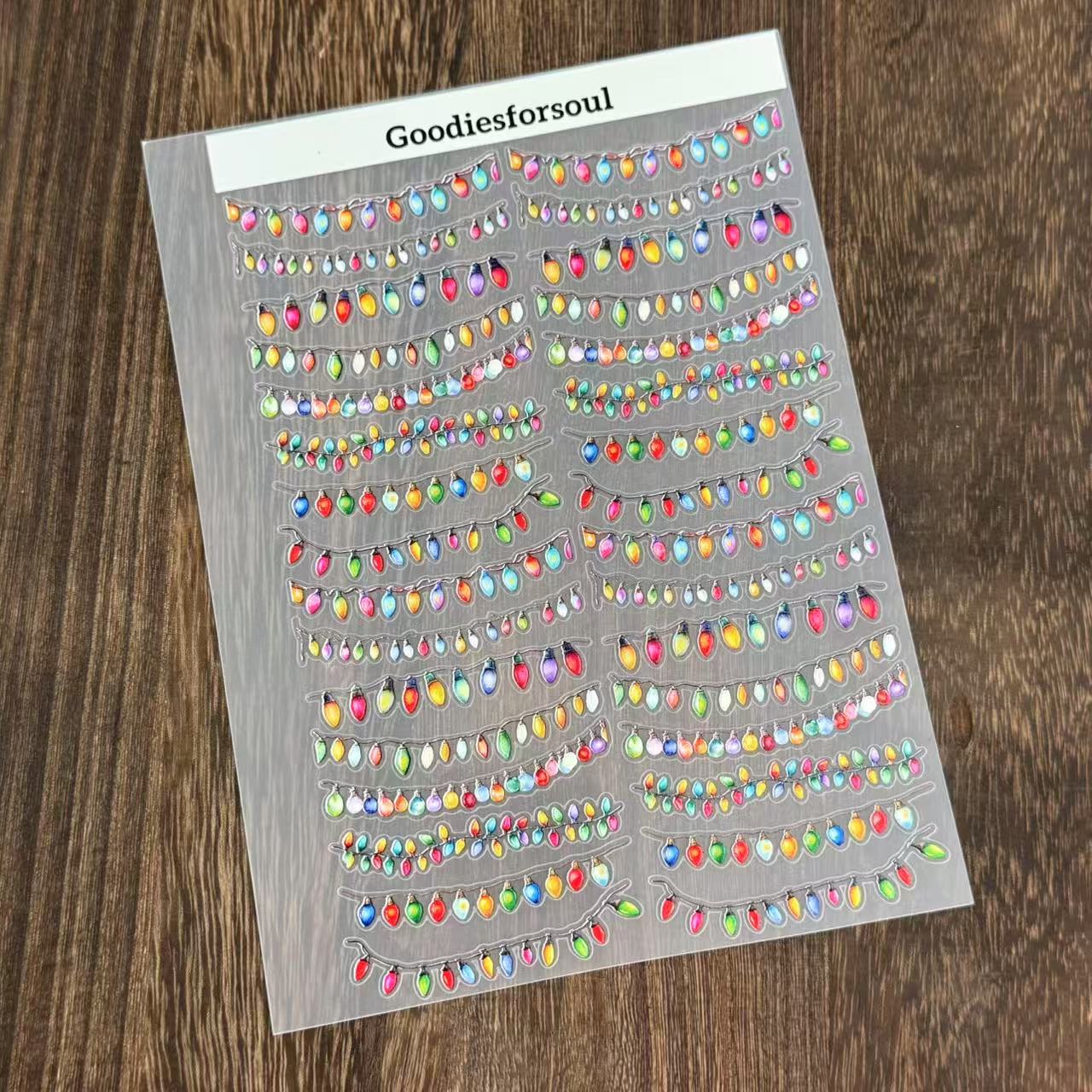 A5 Light String PET sticker 1pcs – Goodiesforsoul