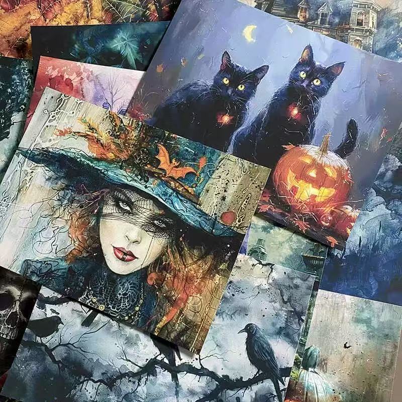 1018 A4 size Dark Witch Style Paper 10 pcs