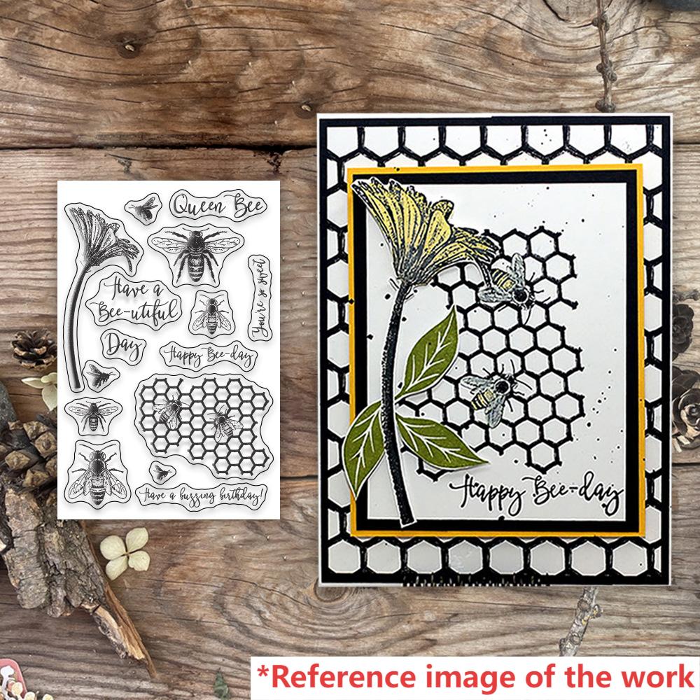 0906 Bee Clear Stamp 11.5cm*17.5cm