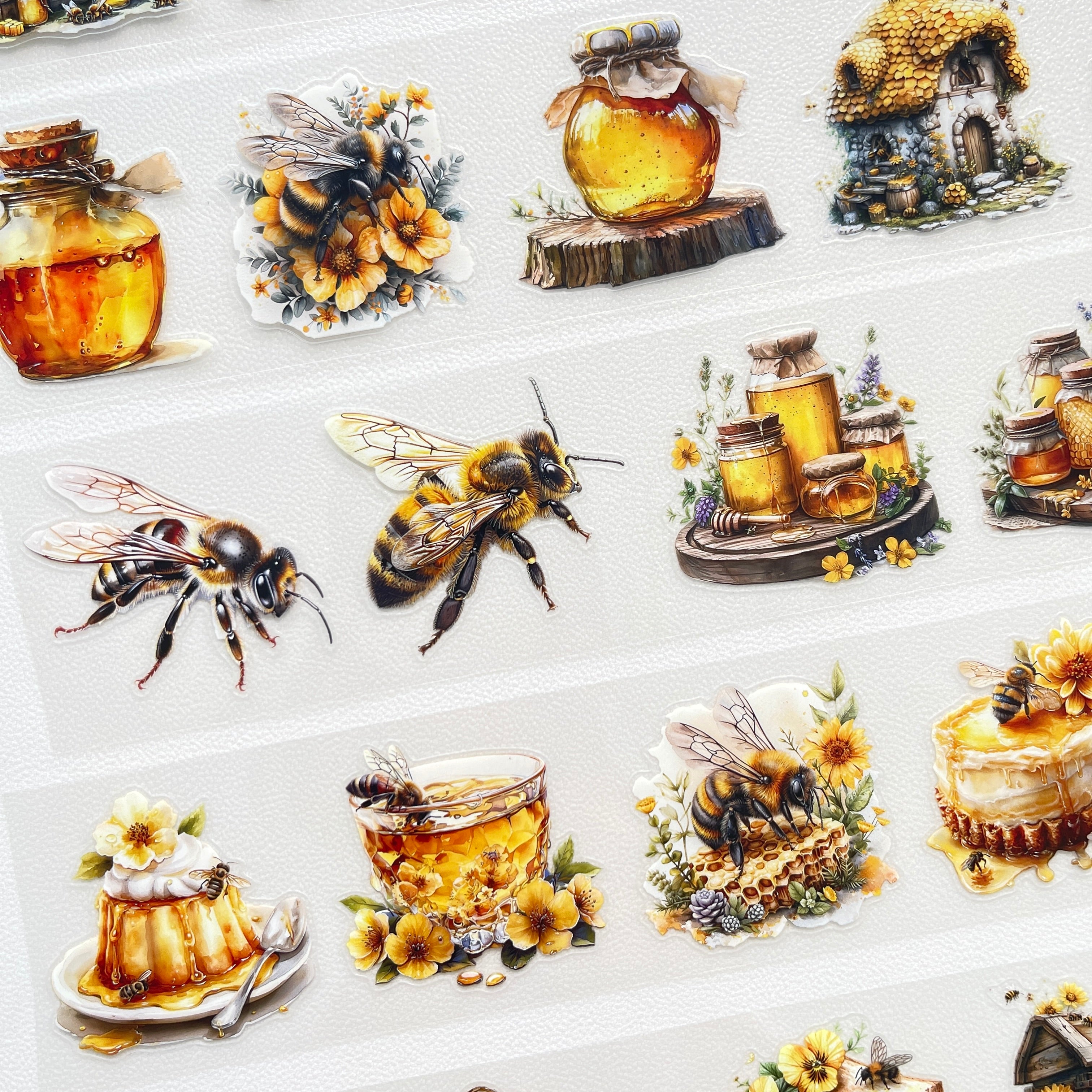 Bees and honey pre-cut PET tape 1 loop 5.5CM*2M