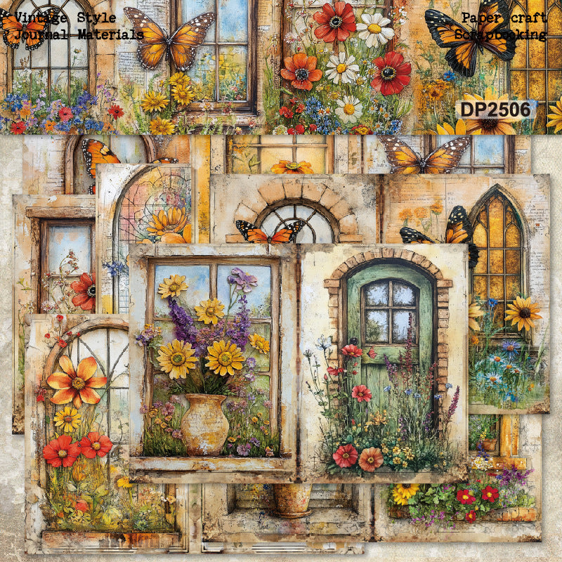 0306 A5 background paper DP2506 -8Pcs each pack