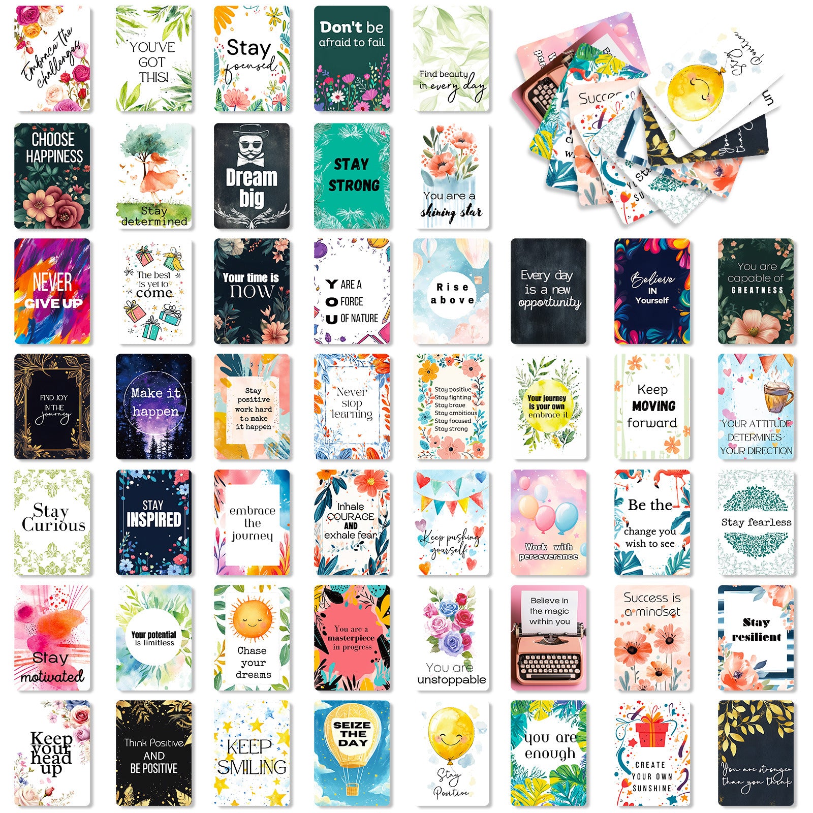 0917 Inspirational quotes card Cards ATC card 50pcs 2.5*3.5 inch
