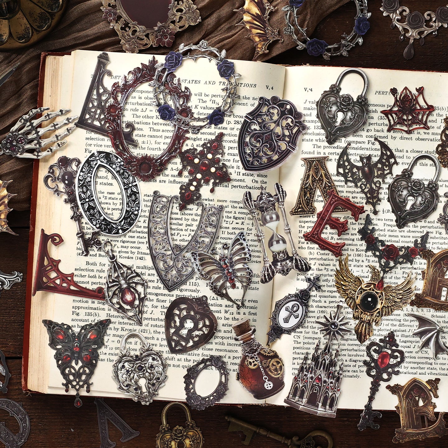 260523 Gothic Grimoire Thick Cardstock -15Pcs each pack