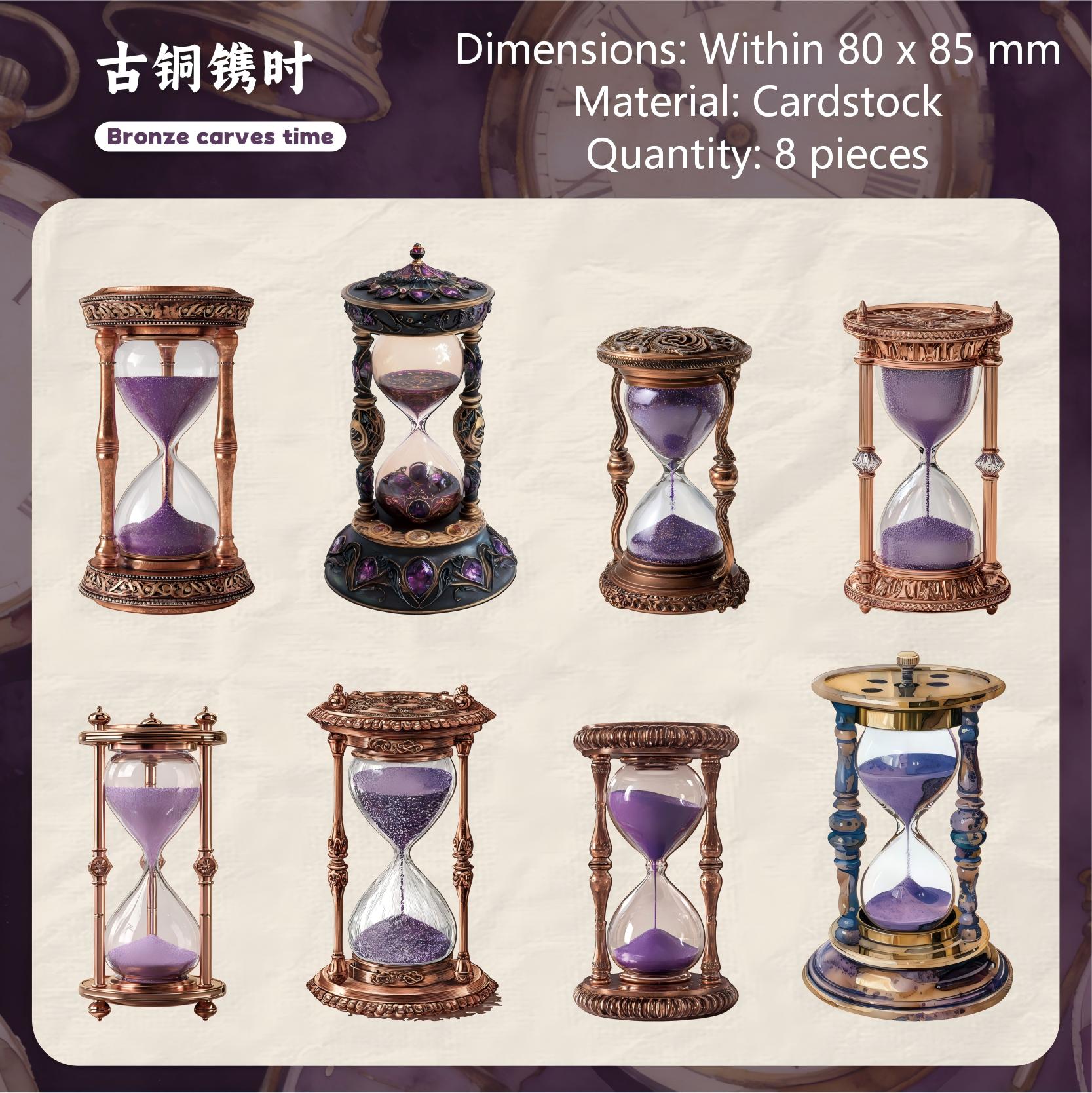 260317 Passing Time cardstock sticker -8Pcs each pack