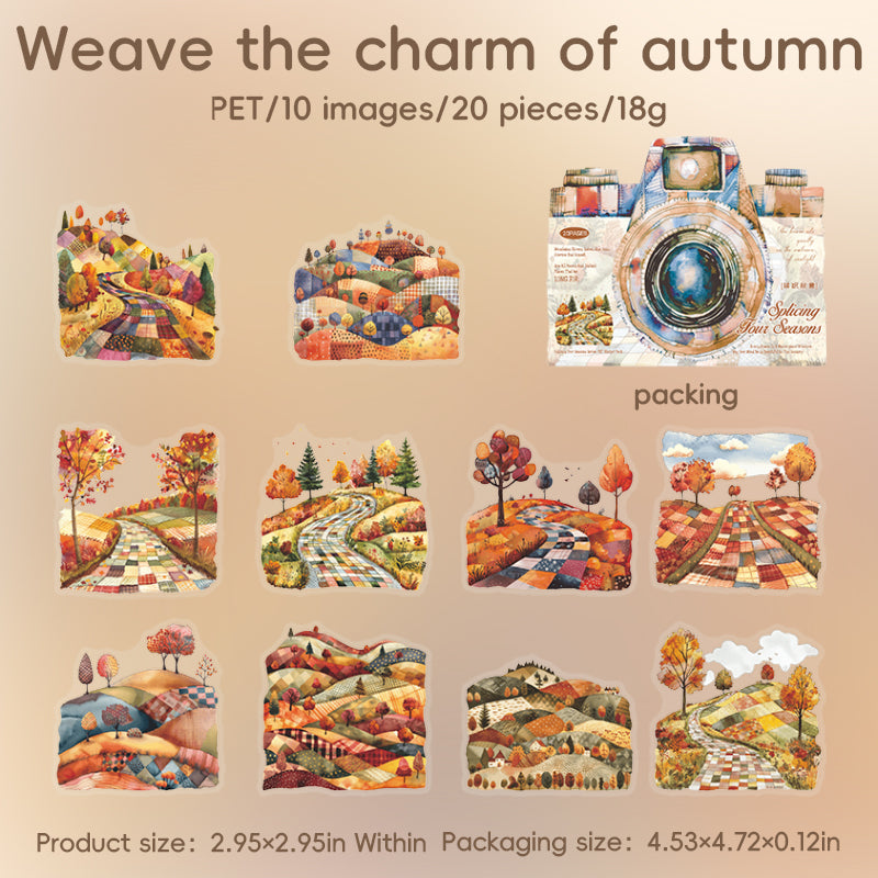 0615 Four seasons PET sticker -20Pcs each pack