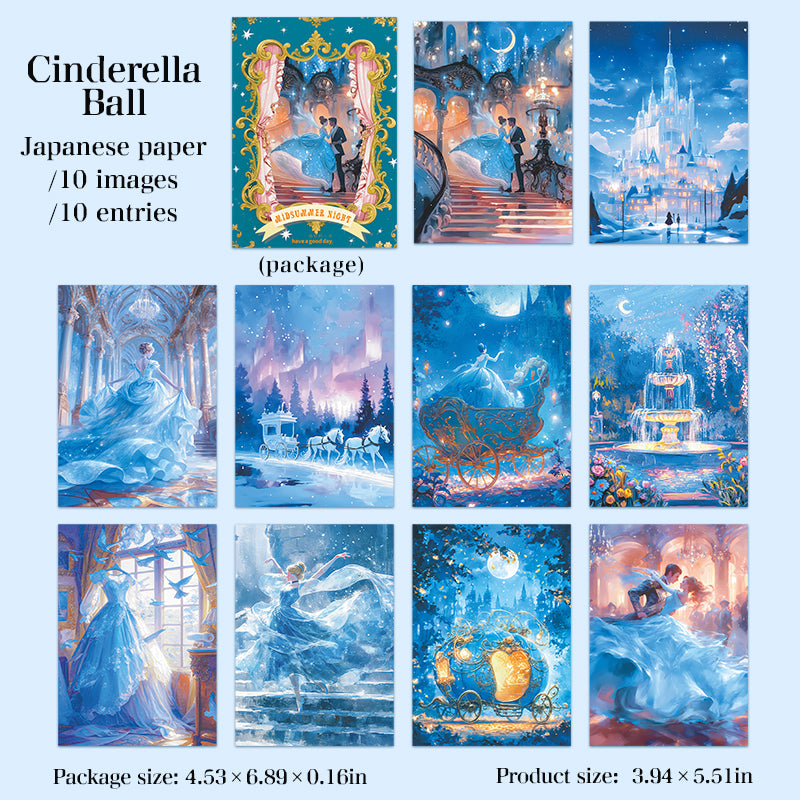 0925 Fairy tales Washi Sticker -10Pcs each pack
