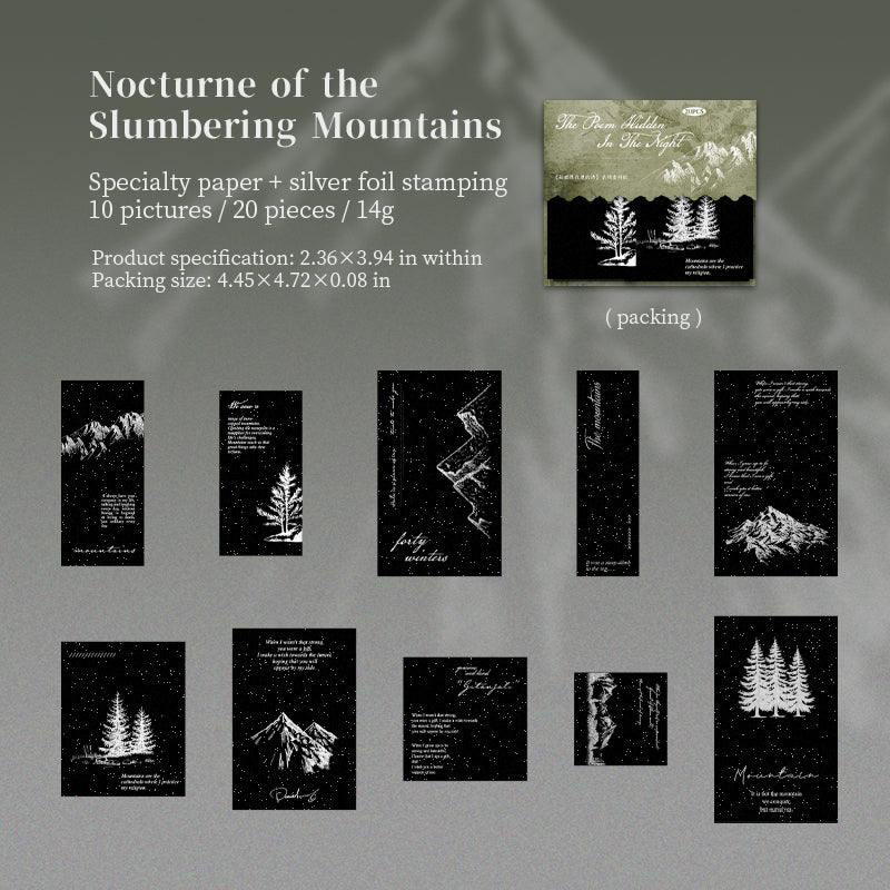 1027 Hiding in the dark paper -20Pcs each pack