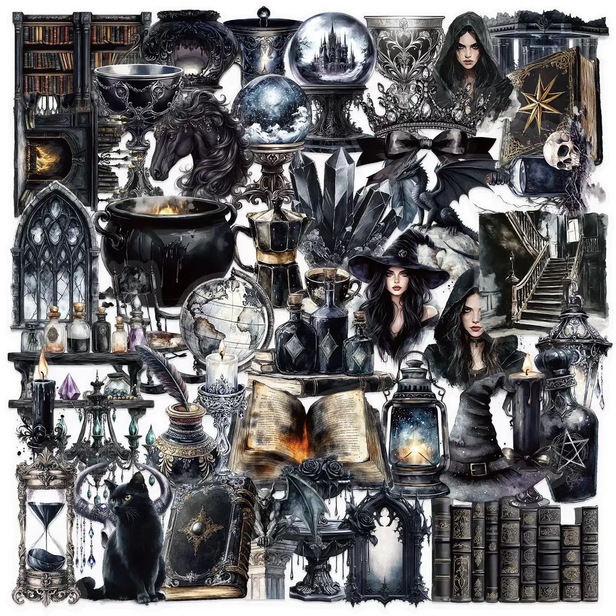 0519 50 Dark PET stickers