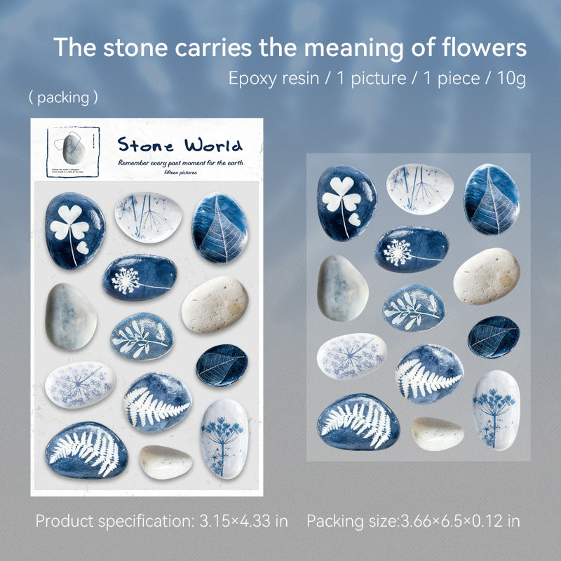1220 Stone epoxy sticker -1Pcs each pack