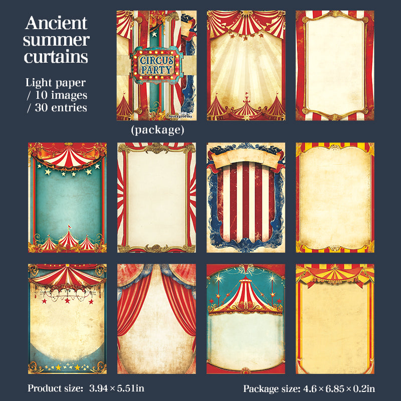 260319 Circus Party Paper -30Pcs each pack