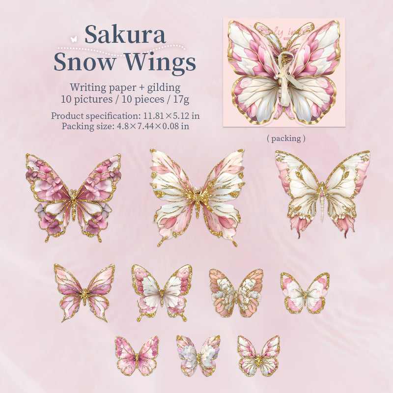 1016 Butterfly sticker -10Pcs each pack