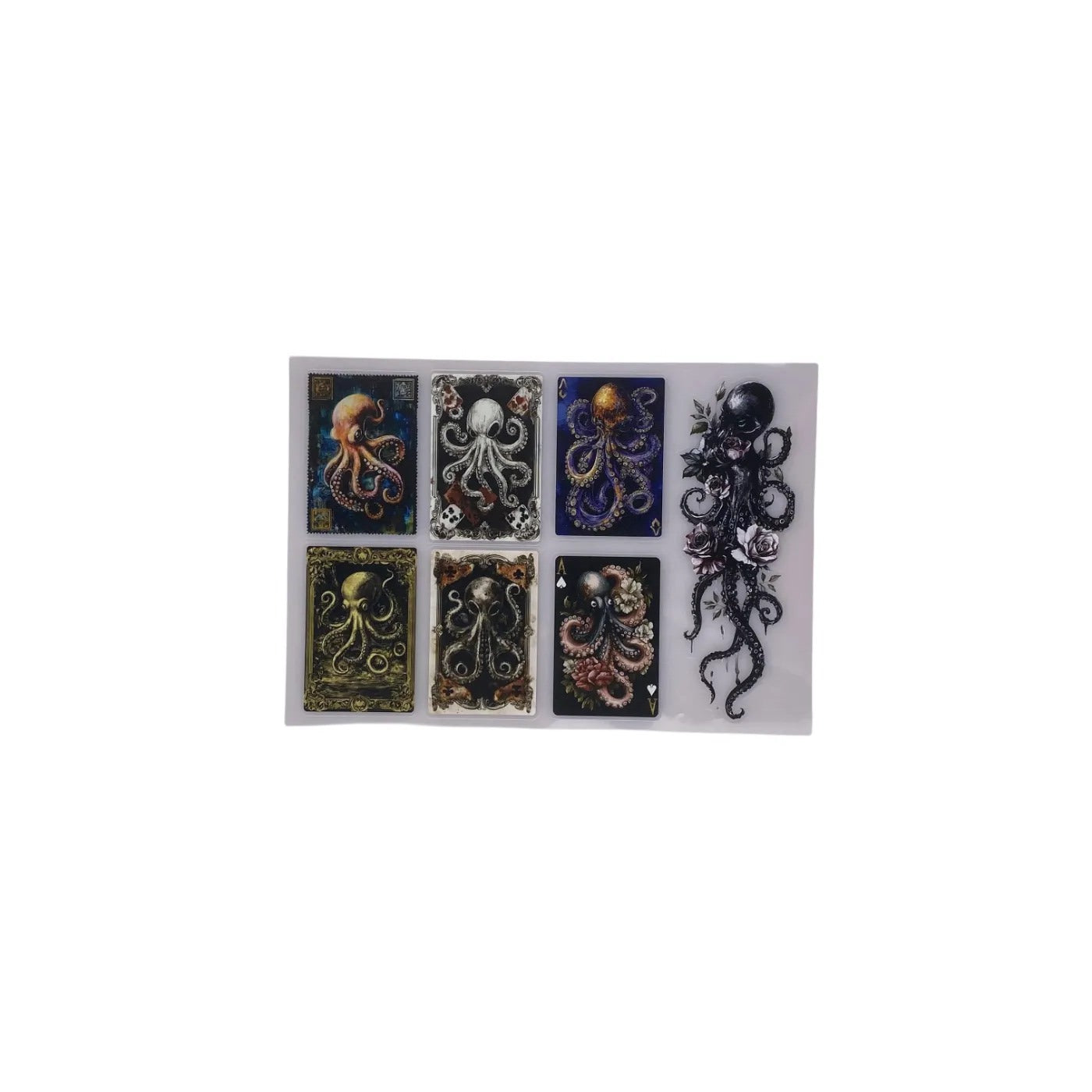 Octopus Series Sticker Sheet (2) *PET pre cut
