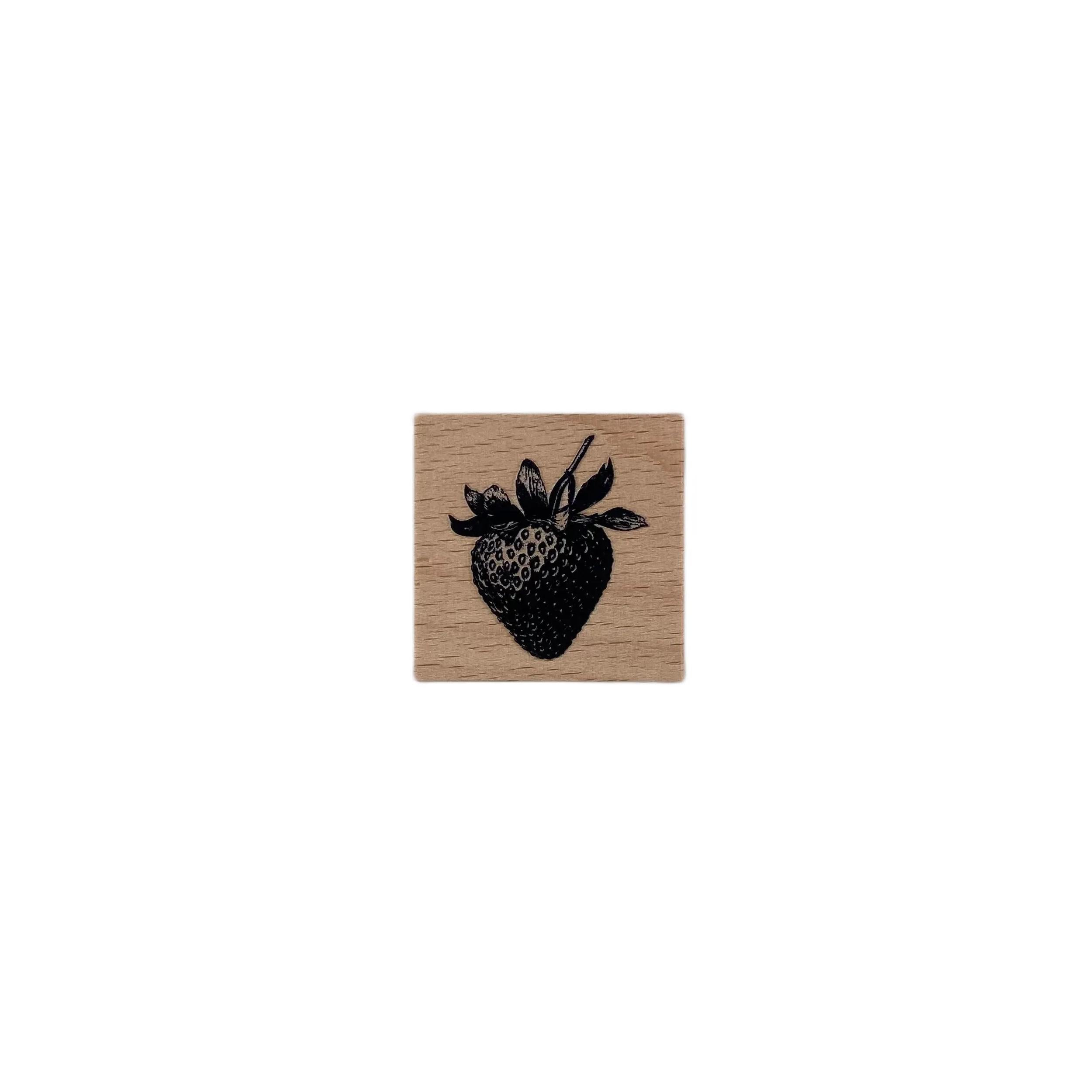 Strawberry Wooden Stamp 4.3*4.3 cm
