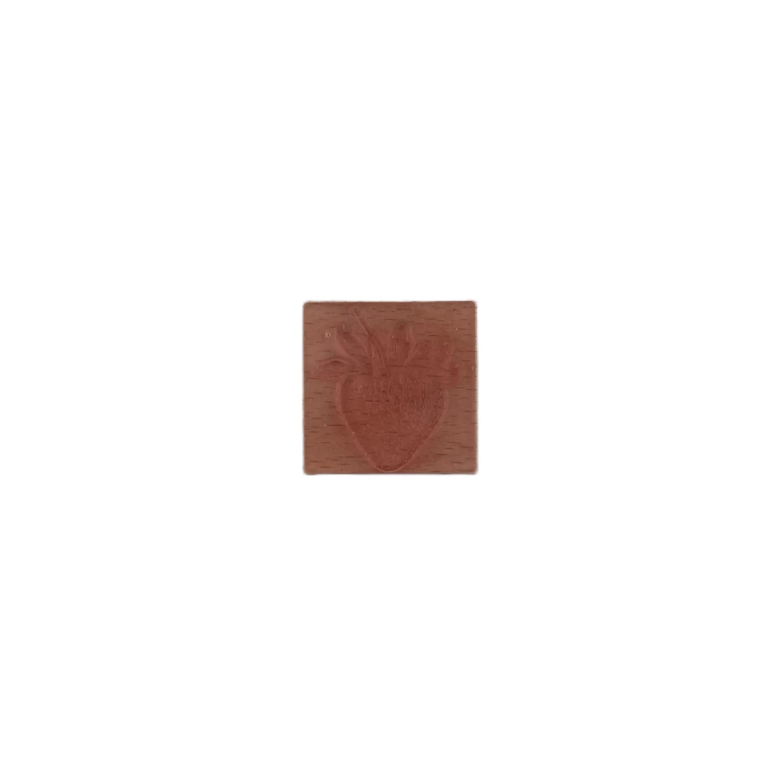 Strawberry Wooden Stamp 4.3*4.3 cm