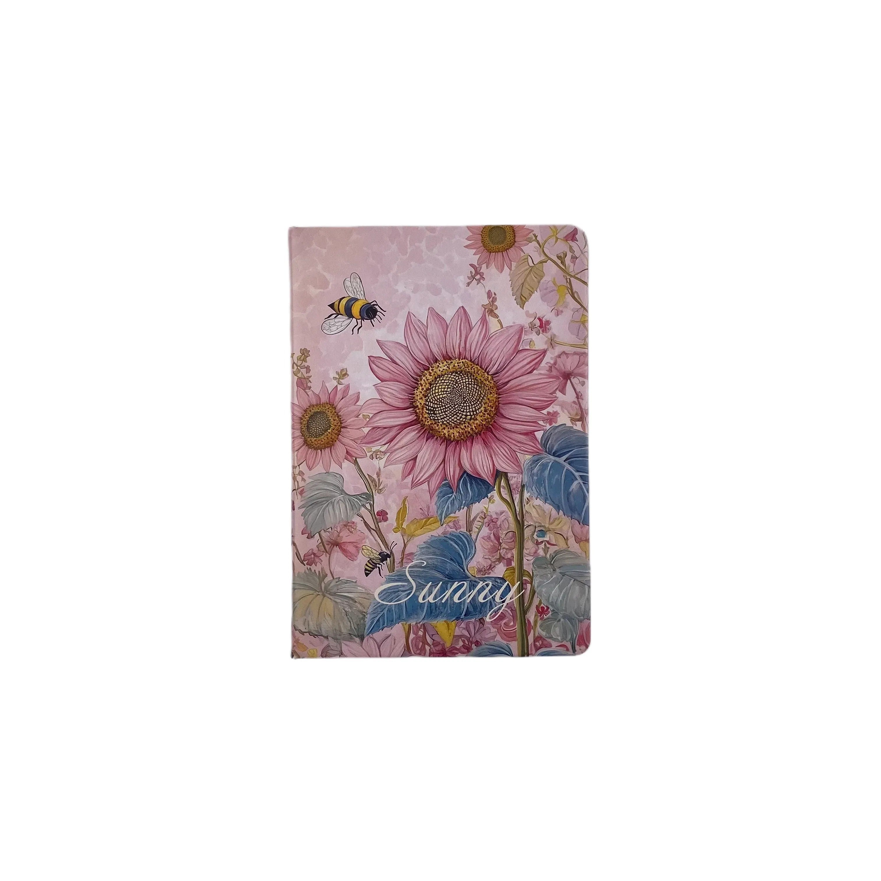 J74- Pink sunflower journal*A5