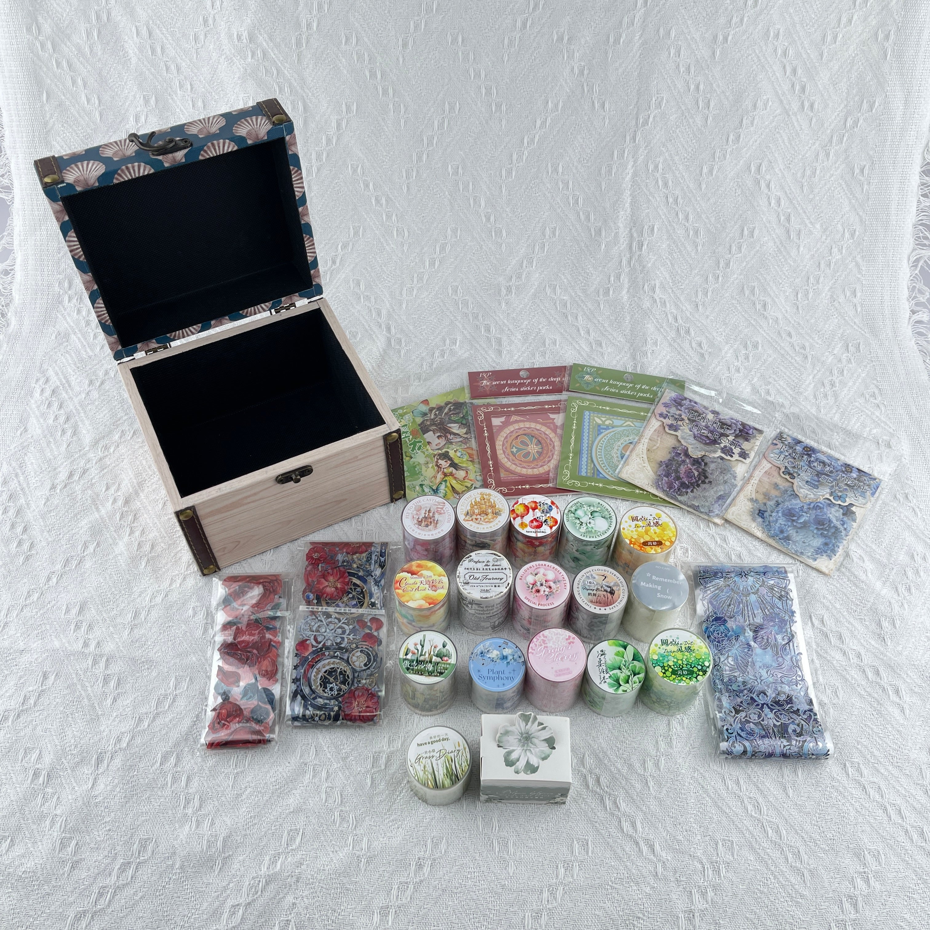 25 journaling items + 1 storage box